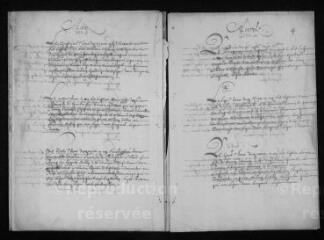 6 vues Registre paroissial. Baptêmes, mariages, sépultures (février 1669-mai 1669)