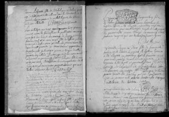 199 vues Registre paroissial. Baptêmes, mariages, sépultures (1720 -1723 ; 1725-1747) ; mariage (janvier 1748)