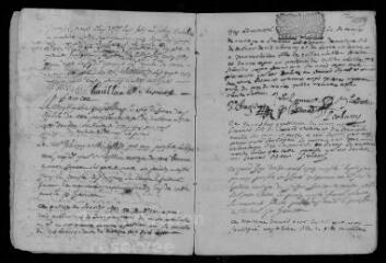 10 vues Registre paroissial. Baptêmes, mariages, sépultures (janvier-octobre 1703)