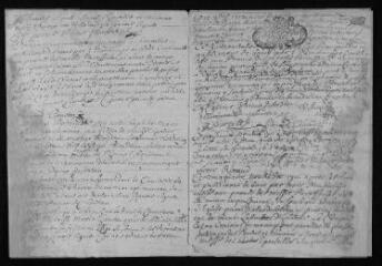9 vues Registre paroissial. Baptêmes, mariages, sépultures (mai 1711-novembre 1713)
