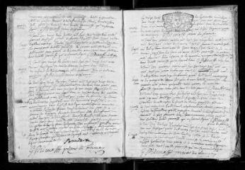186 vues Registre paroissial. Baptêmes, mariages, sépultures (juillet 1723-décembre 1746)