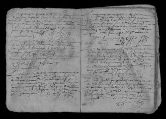 70 vues Registre paroissial. Baptêmes (décembre 1640-août 1658) ; mariages (février 1641-octobre 1658)