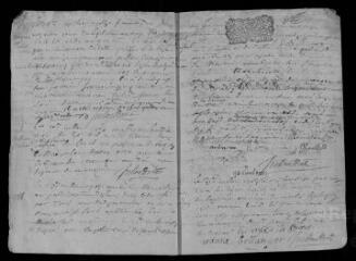 11 vues Registre paroissial. Baptêmes, mariages, sépultures (janvier-octobre 1703)