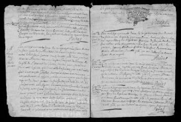 9 vues Registre paroissial. Baptêmes, mariages, sépultures (1732-octobre 1733)
