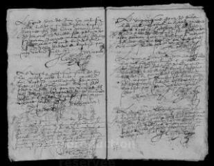 25 vues  - Registre paroissial. Baptêmes (décembre 1633-mars 1640) (ouvre la visionneuse)