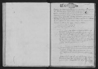 19 vues Registre paroissial. Baptêmes, mariages, sépultures (mars 1692-février 1693)
