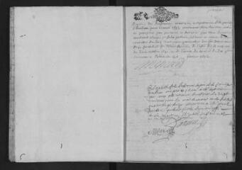 22 vues Registre paroissial. Baptêmes, mariages, sépultures (mars 1692-février 1693)