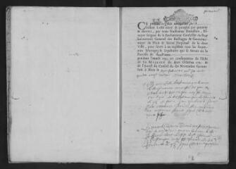 21 vues Registre paroissial. Baptêmes, mariages, sépultures (février-décembre 1693) ; baptêmes, sépultures (janvier-février 1694)