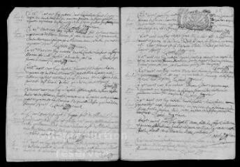 15 vues Registre paroissial. Baptêmes, mariages, sépultures (février-décembre 1707) ; baptêmes, sépultures (janvier 1708)