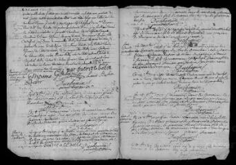 31 vues Registre paroissial. Baptêmes, mariages, sépultures (août 1719-novembre 1721)