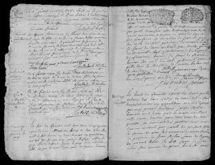 24 vues Registre paroissial. Baptêmes, mariages, sépultures (1724-avril 1725)