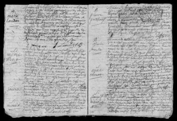 13 vues Registre paroissial. Baptêmes, mariages, sépultures (janvier 1717-mai 1719)