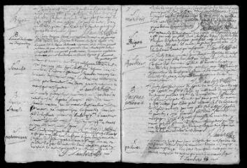 13 vues Registre paroissial. Baptêmes, mariages, sépultures (avril 1719-août 1720)