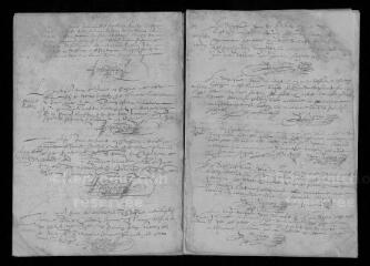 110 vues Registre paroissial. Baptêmes (février 1629-avril 1647) ; mariages (1629-février 1661) ; sépultures (septembre 1630-mai 1636)