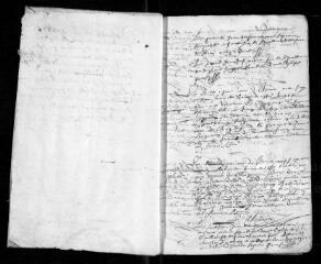 49 vues  - Registre paroissial. Baptêmes, mariages, sépultures (1668-septembre 1670) (ouvre la visionneuse)