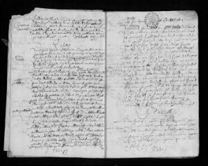 26 vues Registre paroissial. Baptêmes, mariages, sépultures (1677-juin 1678)