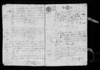28 vues  - Registre paroissial. Baptêmes, mariages, sépultures (mars 1680-juin 1681) (ouvre la visionneuse)