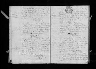 32 vues Registre paroissial. Baptêmes, mariages, sépultures (octobre 1680-mars 1682)