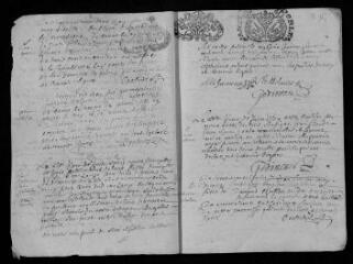 18 vues Registre paroissial. Baptêmes, mariages, sépultures (mars 1709-avril 1710)