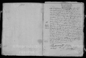 26 vues Registre paroissial. Baptêmes, mariages, sépultures (juillet 1728-décembre 1729) ; mariages, sépultures (janvier 1730)