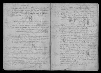 303 vues Registre paroissial des baptêmes, mariages, sépultures (1627-janvier 1707) lacunes