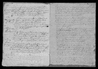 221 vues  - Registre paroissial des baptêmes, mariages, sépultures (1707-juillet 1764) lacunes (ouvre la visionneuse)