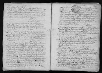 207 vues  - Registre paroissial des baptêmes, mariages, sépultures (1683-1700) lacunes (ouvre la visionneuse)