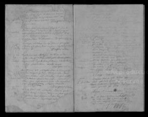 188 vues Registre paroissial. Baptêmes, mariages, sépultures (1718-mars 1725)