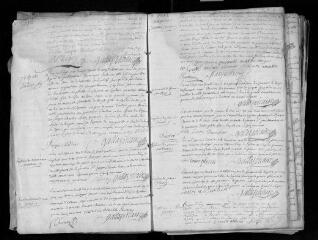 145 vues Registre paroissial. Baptêmes, mariages, sépultures (1732-décembre 1736) ; baptêmes, sépultures (janvier 1737)