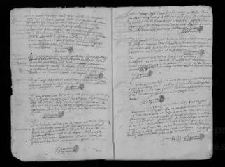 94 vues  - Registre paroissial. Baptêmes, mariages, sépultures (mars 1689-novembre 1695) (ouvre la visionneuse)