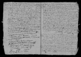 13 vues Registre paroissial. Baptêmes, mariages, sépultures (février 1735-décembre 1737)