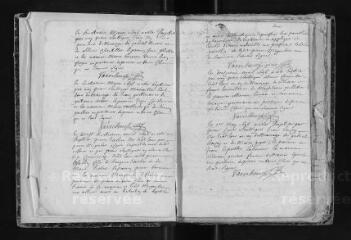 152 vues  - Registre paroissial. Baptêmes, mariages, sépultures (septembre 1688-avril 1699) (ouvre la visionneuse)