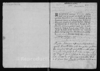 132 vues Registre paroissial des baptêmes, mariages, sépultures (1692-1703)