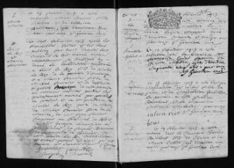 121 vues Registre paroissial des baptêmes, mariages, sépultures (1713-1722)