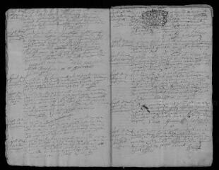 16 vues Registre paroissial. Baptêmes, mariages, sépultures (1718) ; baptême (juin 1719)