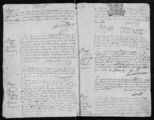 210 vues Registre paroissial des baptêmes, mariages, sépultures (1711-1720), 1 baptême (janv. 1721)