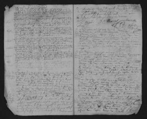 7 vues Registre paroissial. Baptêmes, mariages, sépultures (février 1710-août 1712)