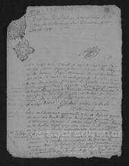 3 vues Registre paroissial. Baptêmes, sépultures (avril-décembre 1740)
