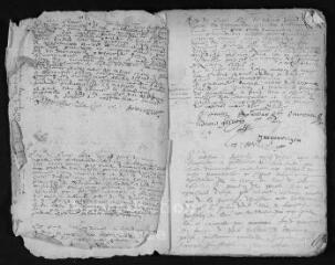 39 vues Registre paroissial. Mariages (juin 1651-juillet 1658)