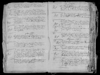 152 vues Registre paroissial. Sépultures (février 1655-mars 1692)