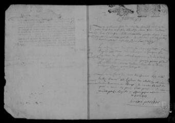 22 vues Registre paroissial. Baptêmes, mariages, sépultures (1699-septembre 1700)