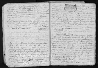 24 vues Registre paroissial. Baptêmes, mariages, sépultures (1716) ; baptêmes, sépultures (janvier 1717)