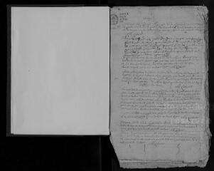 287 vues Registre paroissial. Baptêmes, mariages, sépultures (1674-janvier 1713)