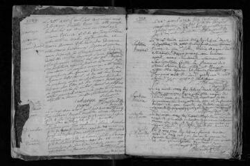 144 vues Registre paroissial. Baptêmes, mariages, sépultures (avril 1729-décembre 1742)
