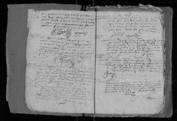 124 vues Registre paroissial. Baptêmes (février 1616-mars 1638) ; mariages (juin 1633-février 1637) ; sépultures (juin-décembre 1633)