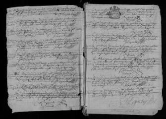 142 vues Registre paroissial. Baptêmes, mariages, sépultures (1682-août 1692) ; sépultures (février 1680-avril 1682)