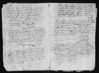 12 vues Registre paroissial. Baptêmes (juillet 1664-février 1668)