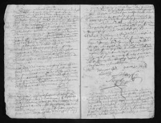 8 vues Registre paroissial. Mariages (septembre 1664-novembre 1667)