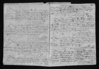 13 vues  - Registre paroissial. Baptêmes, mariages, sépultures (juin 1693-septembre 1694) (ouvre la visionneuse)