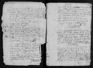 418 vues  - Registre paroissial. Baptêmes (février 1637- septembre 1667) ; Mariages (juillet 1633-février 1668) (ouvre la visionneuse)